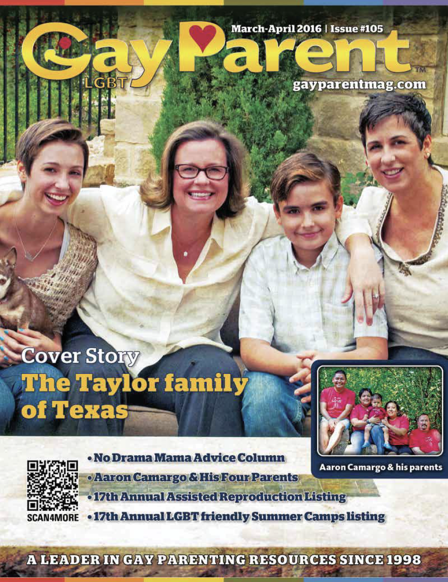 Gay Parent Magazine Feature with Gail and Trish Taylor