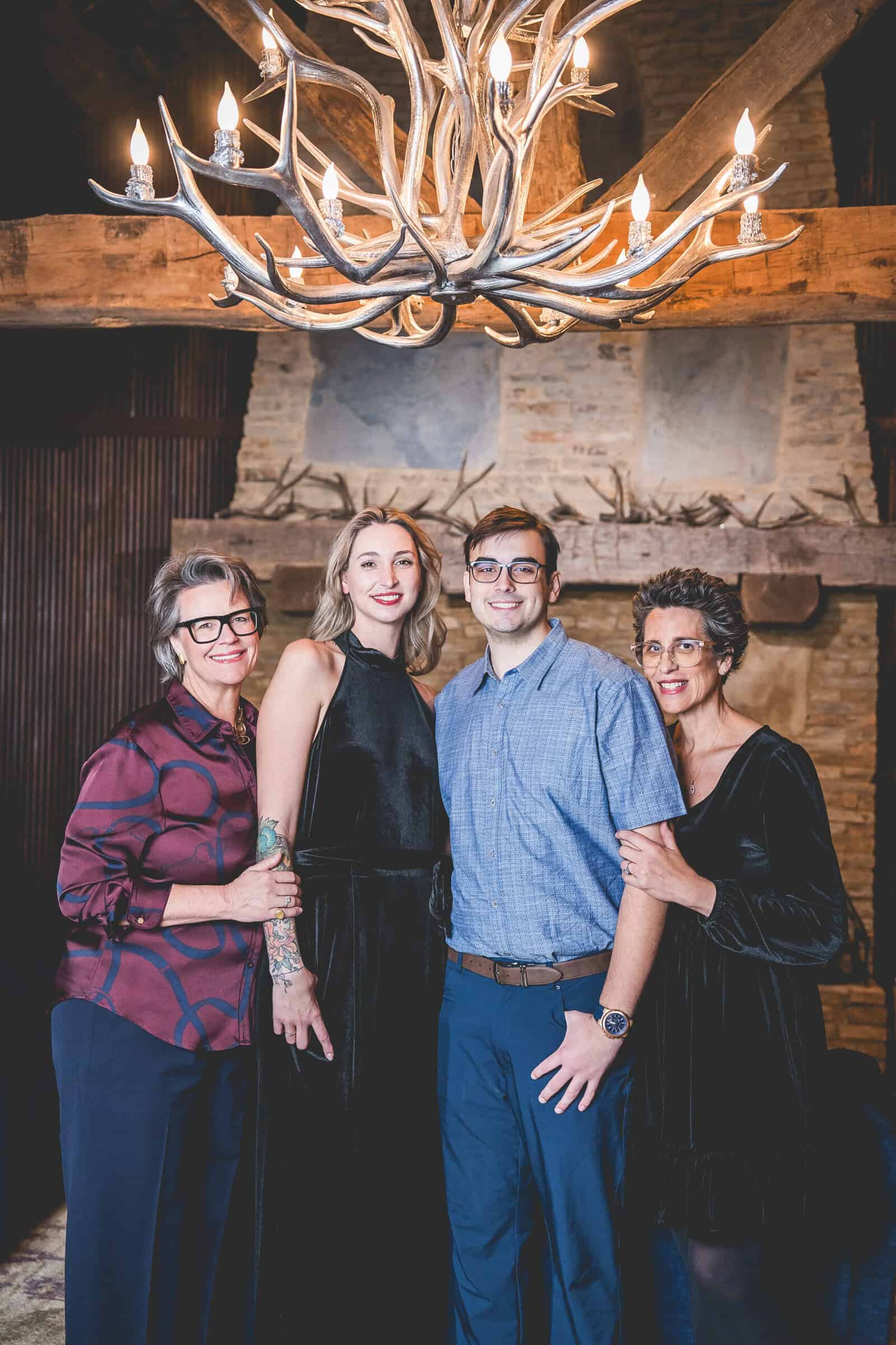 Trish Taylor, founder of Choice Surrogacy, pictured with her family